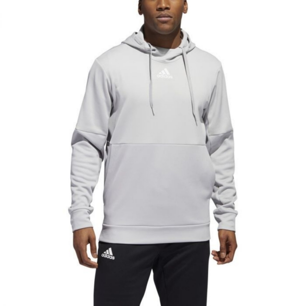 Adidas TI Pullover 2 Tone Gray Drawstring Hoodie Top Men's Size Small Small NWT